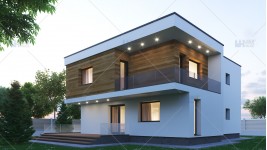 Proiect casa parter + etaj (171 mp) - Atena
